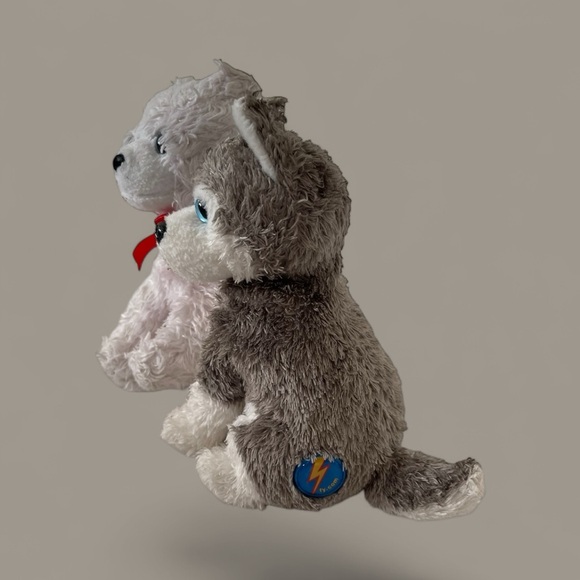 TY Beanie Baby Icebox the Polar Bear and Ty Beanie Baby JUNEAU The HUSKY Dog - Picture 3 of 4